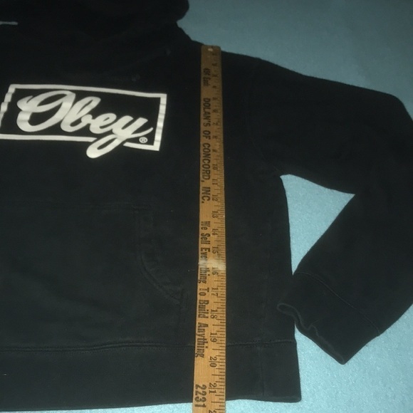 OBEY propaganda #89 hoodie sweatshirt pouch pocket drawstring hood size M - Picture 8 of 10